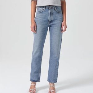 AGOLDE 90'S PINCH WAIST HIGH RISE STRAIGHT jeans, size 28